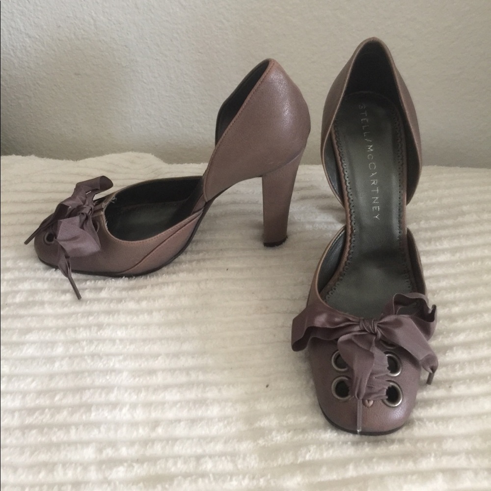 Stella Macartney d’orsay pumps with ribbon 🎀